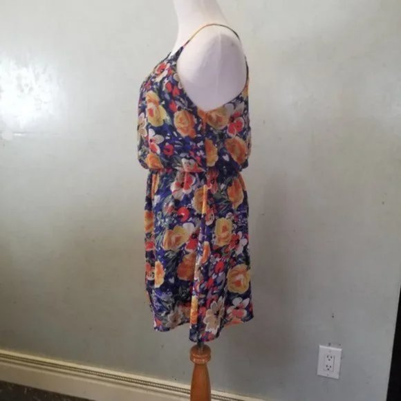 Runwolf Story open back floral mini dress size small (Z19) - Picture 2 of 8